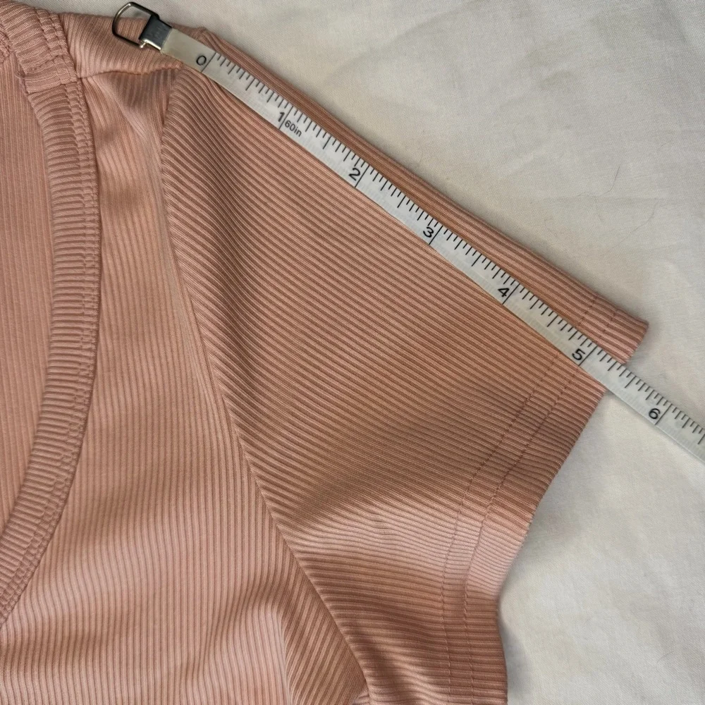 Blush Pink Ribbed Dress - Picture 9 of 13